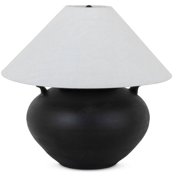 Table Civita Lampe, Aged Noir Terracotta