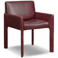 Graford Cuir Dining Chaise, Dulane Burgundy, Lot de 2