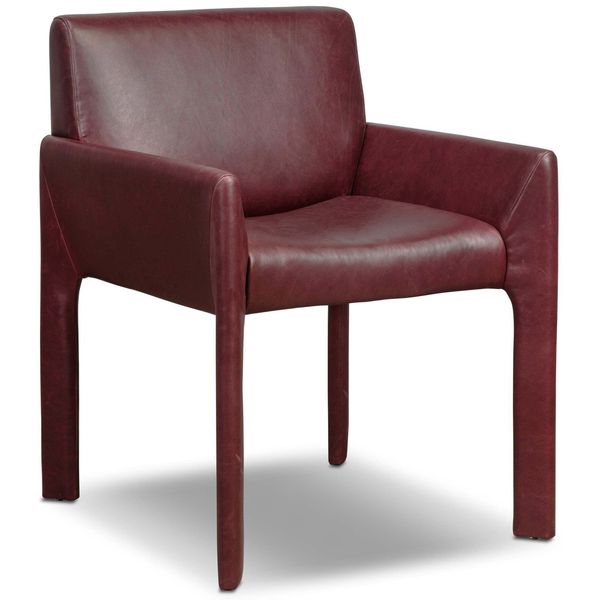 Graford Cuir Dining Chaise, Dulane Burgundy, Lot de 2