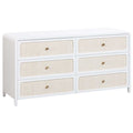 Patty 6 Drawer Commode, Blanc