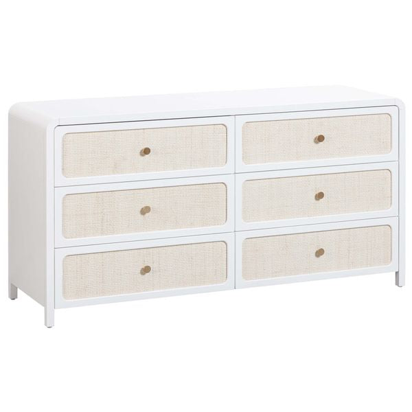 Patty 6 Drawer Commode, Blanc
