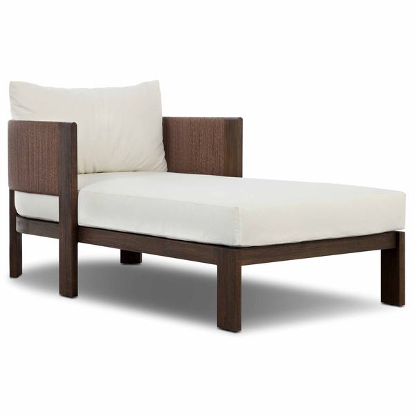 Delancy Outdoor Chaise, Arashi Salt