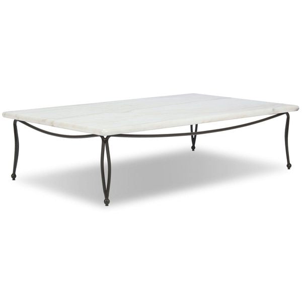 Table Idalia d'exterieur basse, Blanc