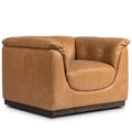 Santino Swivel Chaise, Palermo Cognac