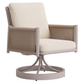 Rivan Swivel Dining Chaise, Beige, Lot de 2